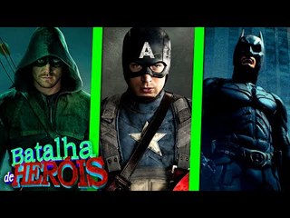 Minecraft : ARROW vs CAPITÃO AMÉRICA vs BATMAN - BATALHA DE HERÓI