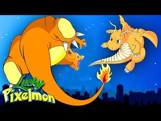 Minecraft : LUCKY PIXELMON - DRAGONITE vs CHARIZARD ! QUEM CONSEGUE VENCER ?!