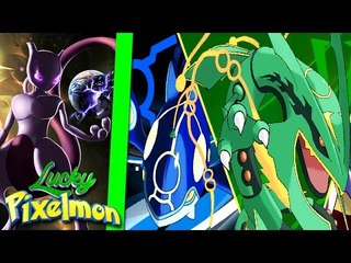 Minecraft : LUCKY PIXELMON - MEWTWO VS KYOGRE E RAYQUAZA ! QUEM CONSEGUIU VENCER ?!