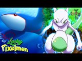 Minecraft : LUCKY PIXELMON - KYOGRE E MEWTWO SHINY DOMINANDO A PARTIDA !