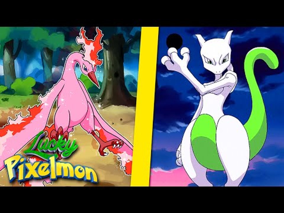 Minecraft : LUCKY PIXELMON - MEWTWO SHINY VS MOLTRES SHINY !