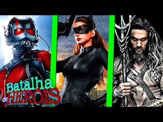 Minecraft : MULHER GATO vs HOMEM FORMIGA vs AQUAMAN - BATALHA DE HERÓI