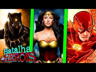 Minecraft : MULHER MARAVILHA vs PANTERA NEGRA vs THE FLASH - BATALHA DE HERÓI