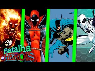 Minecraft : BATMAN AZUL vs SPIDER-MAN BRANCO vs NEMESIS vs TOCHA HUMANA - BATALHA DE HERÓI