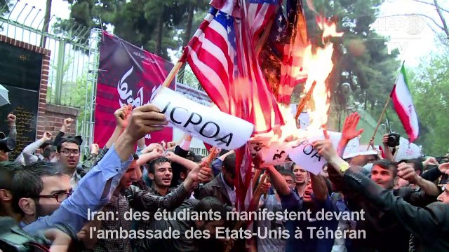 Iran: des étudiants manifestent devant l'ambassade des USA