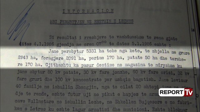 Report TV - Dervishi: Përmbytje ka pasur dhe në regjimin e Enver Hoxhës