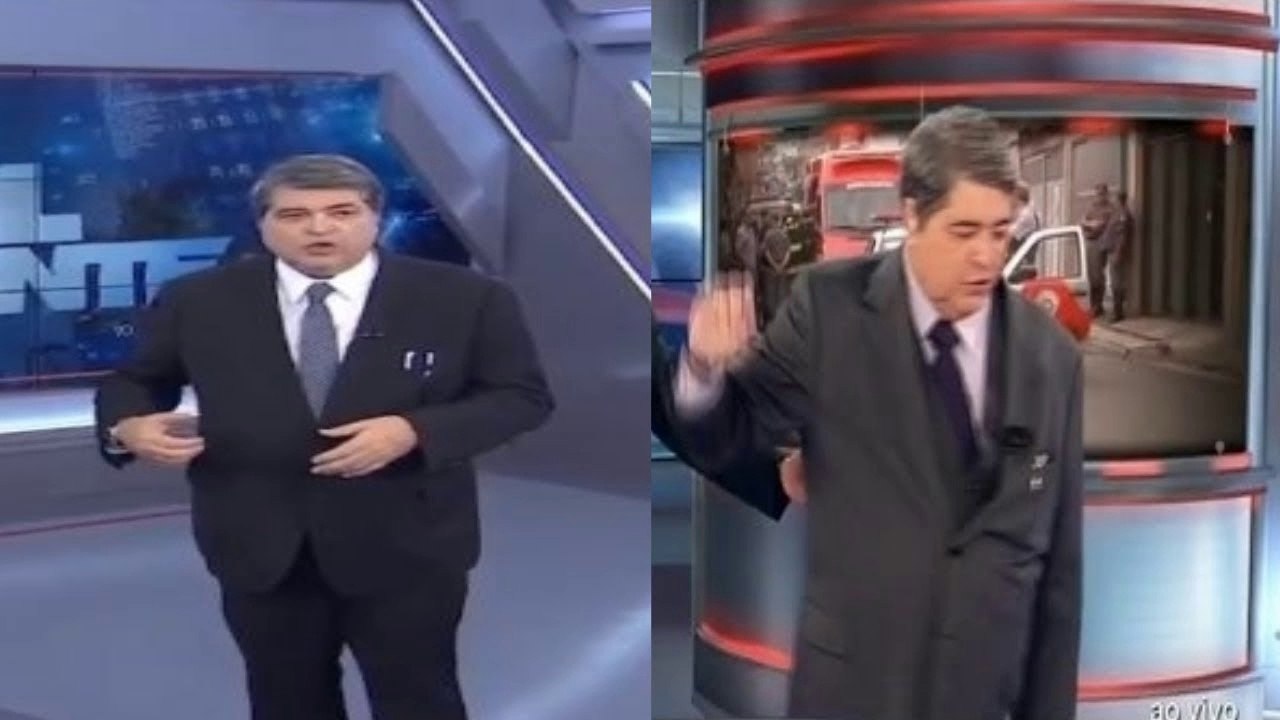 Datena sente dores e abandona edição do Brasil Urgente ao vivo antes do fim