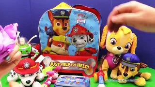 Opening the Paw Patrol Surprise Backpack and Toys with the Assistant