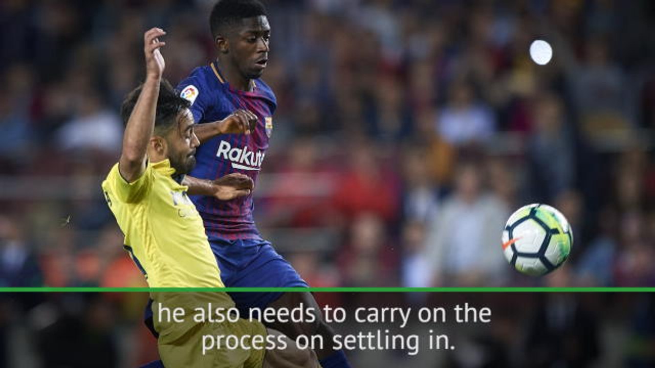 Dembele has time to improve, he is progressing - Valverde