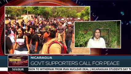 Nicaraguan Government Supporters Call For Peace