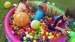 Giant Surprise Egg Hunt in a Kiddie Pool filled with Colorful Ball Pit Balls! Kids Video