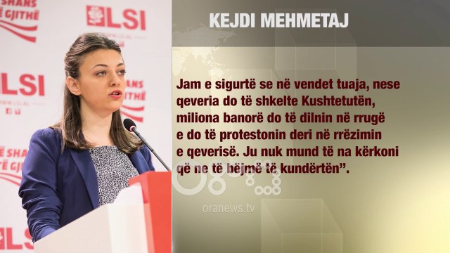 Deputetja e LSI letër Lu e Vlahutin: Nuk e gjej veten në deklaratën tuaj, u dhunova në Kuvend