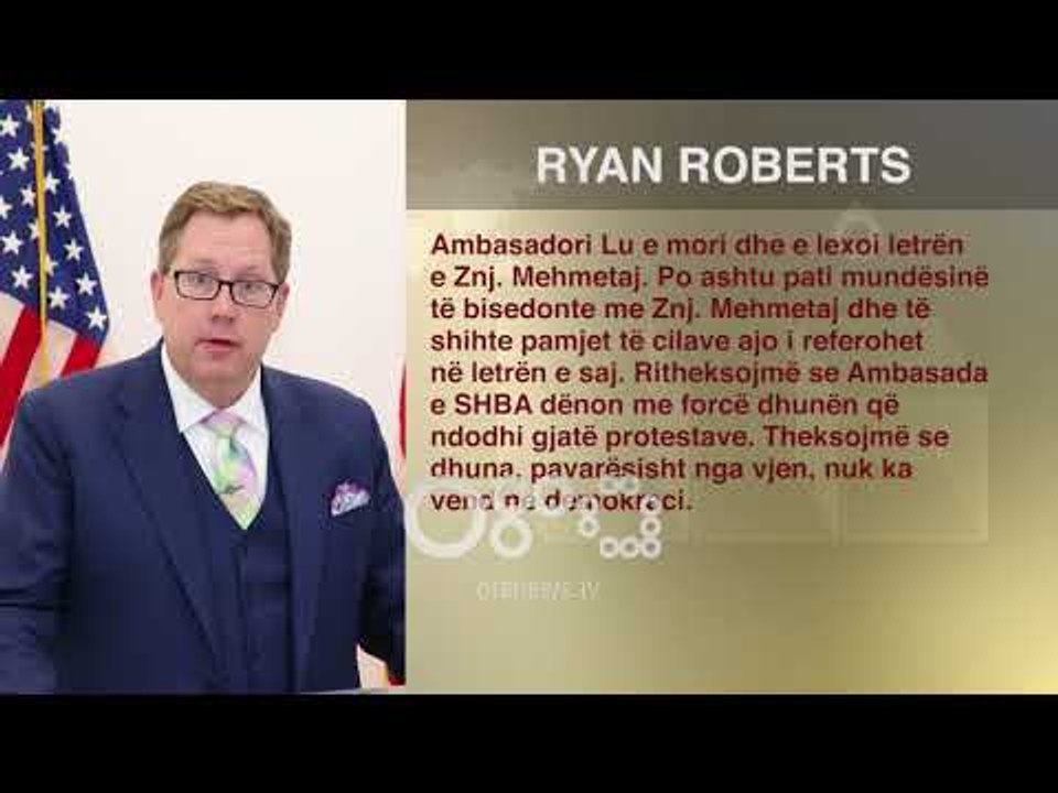 Ora News - Ambasada e SHBA përgjigje Ora News: Morëm letrën e Mehmetajt! Lu bisedoi me të