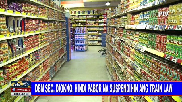 DBM Sec. Diokno, hindi pabor na suspendihin ang TRAIN Law