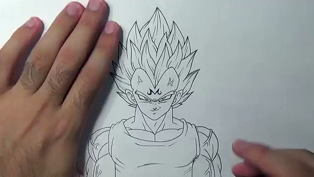 How To Draw MAJIN Vegeta - Step By Step Tutorial!