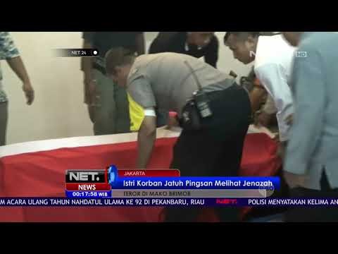Istri Korban Jatuh Pingsan Melihat Jenazah Korban Teror Di Mako Brimob -NET24