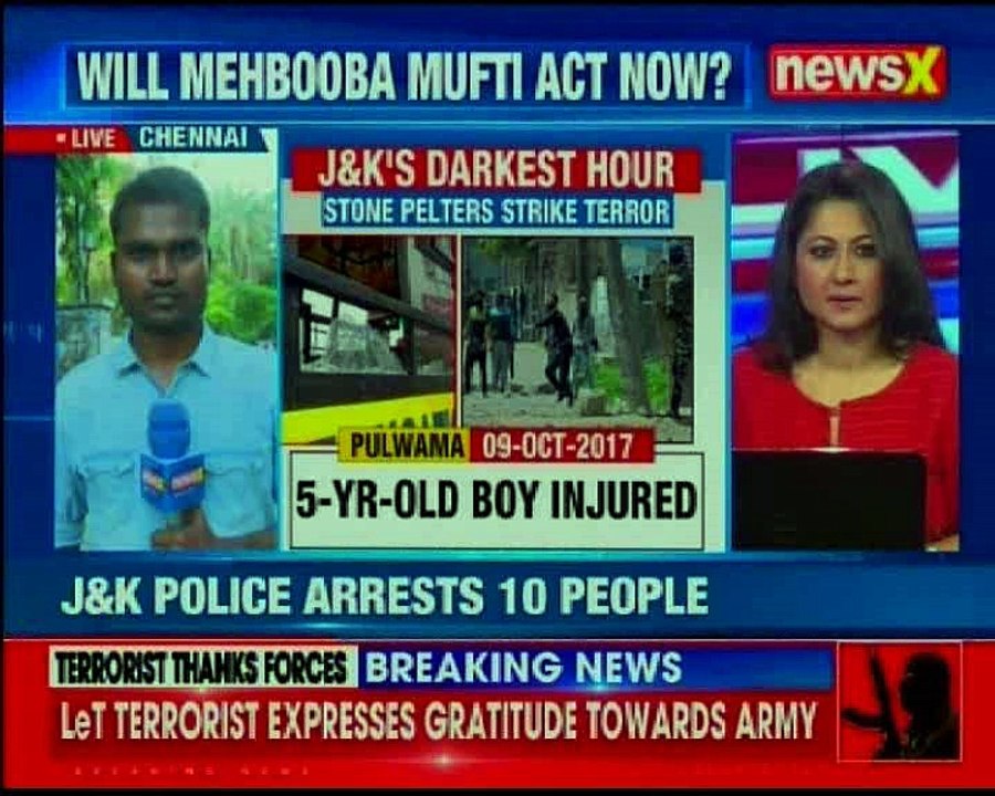 Jammu & Kashmir Mehboba Mufti calls an all party meeting to review the security situation in valley