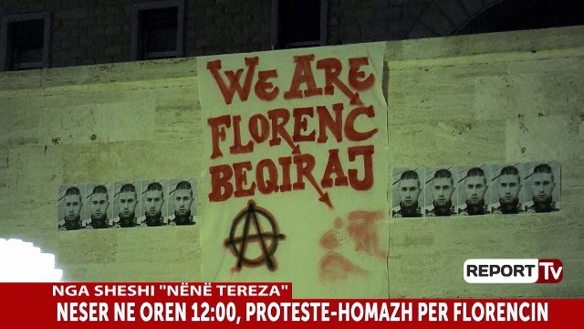 Report TV - Qytetaret ndezin qirinj dhe ne Sheshin Nene Tereza ne homazh te Florenc Beqirajt