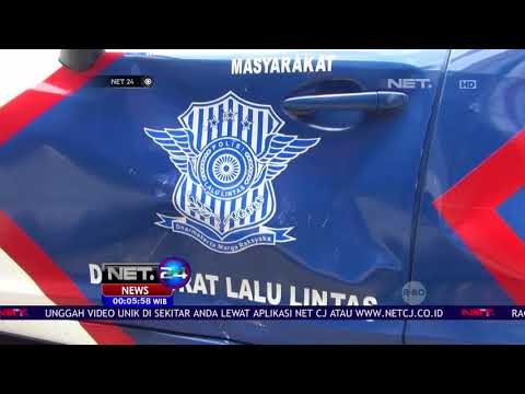 Pengendara Motor Wanita Menangis Karena Menabrak Mobil Polisi -NET24