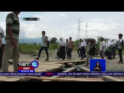Potret Infrastruktur, Akses Siswa Menuju Kesekolah Yang Sangat Memperihatinkan -NET12
