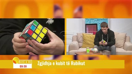"Ditë e Re' - Zgjidhja e kubit të rubikut, i ftuar Dime Gjorgjiev