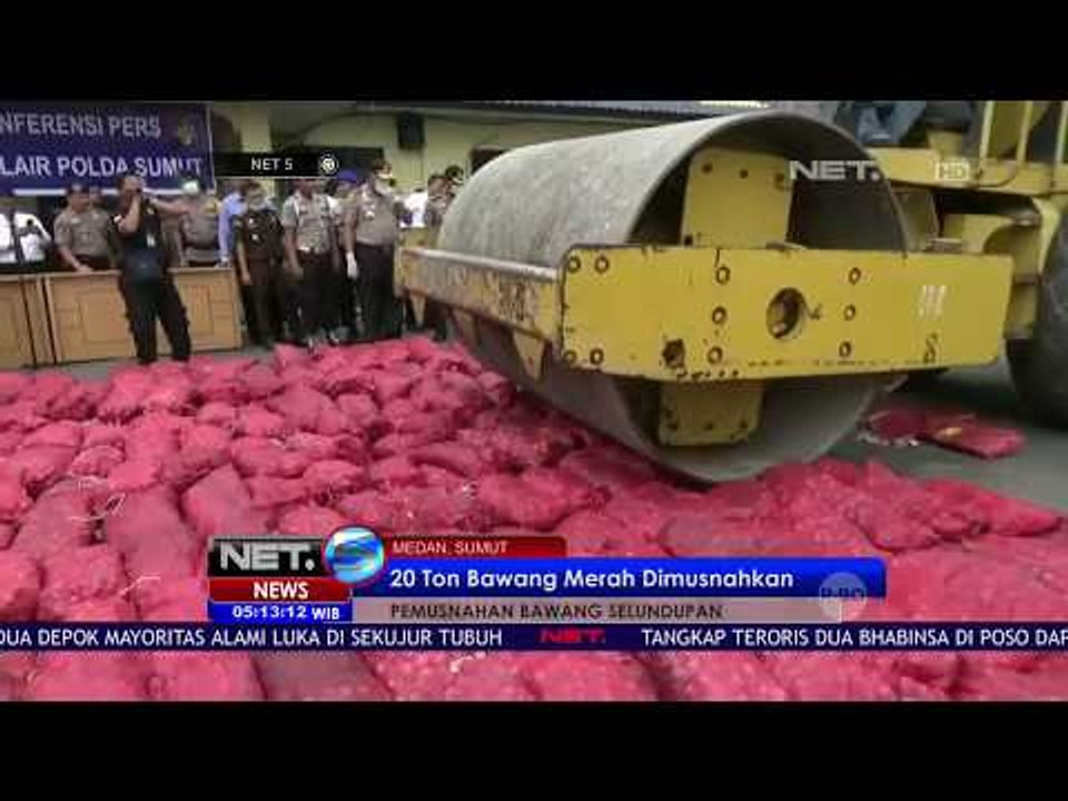 Polda Sumut Musnahkan 20 Ton Bawang Merah  -NET5