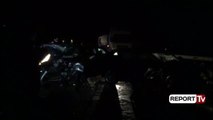 Report TV - Aksident në Rrugën e Kombit, përplasen 2 makina, 5 të plagosur