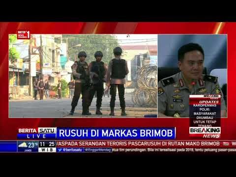 Polisi Sterilisasi Mako Brimob dan Kumpulkan Barang Bukti