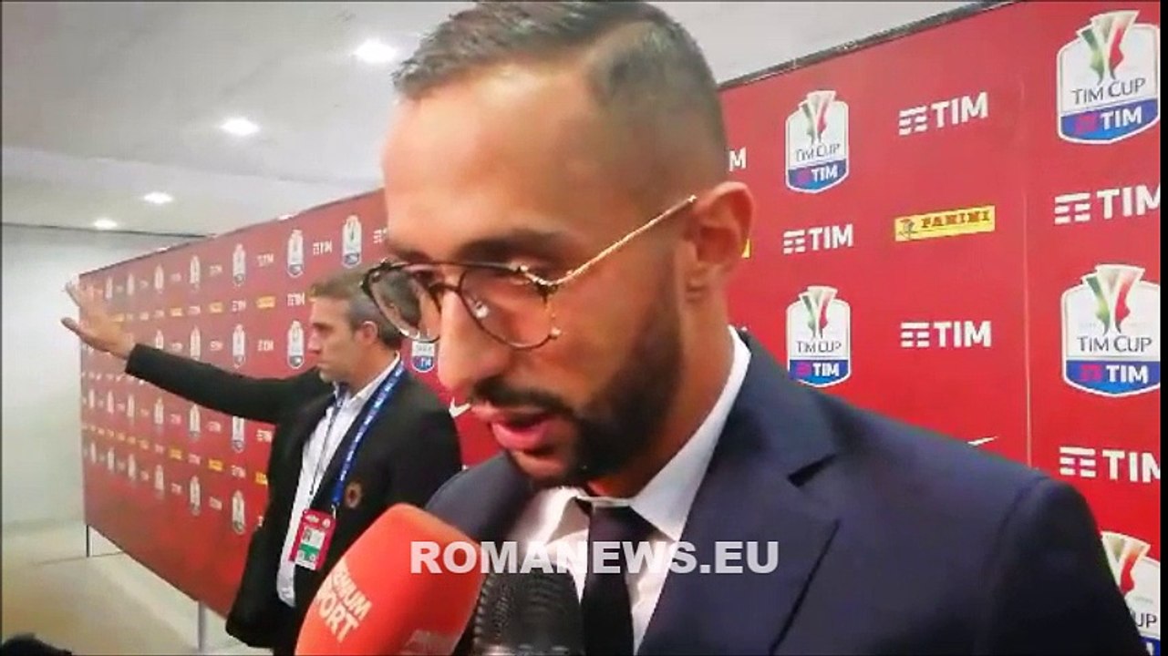 Juventus-Milan. Benatia in mixed zone dopo la finale di Coppa Italia