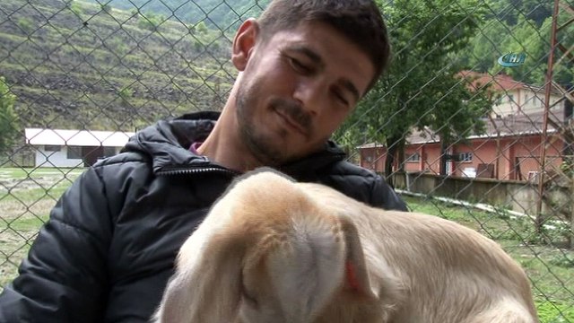 20 günlük yavru keçiye evladı gibi bakıyor