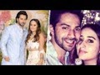 Varun Dhawan With Rumoured Girlfriend Natasha Dalal At Sonam Kapoor's Wedding Reception
