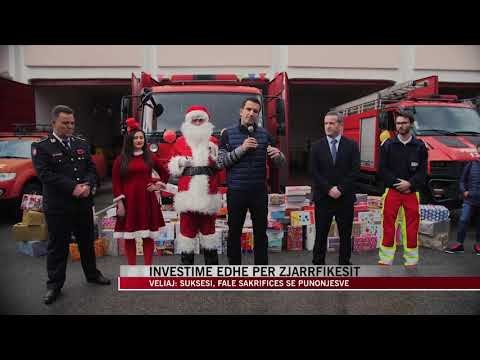 Investime edhe për zjarrfikësit, Erion Veliaj shpërndan dhurata - News, Lajme - Vizion Plus