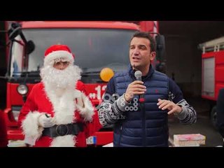 Ora News- Bashkia dhurata për fëmijët e zjarrfikësve, Veliaj: Rritje pagash