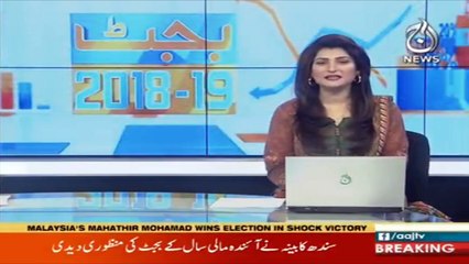 Sindh cabinet approved  budget of 2018-19