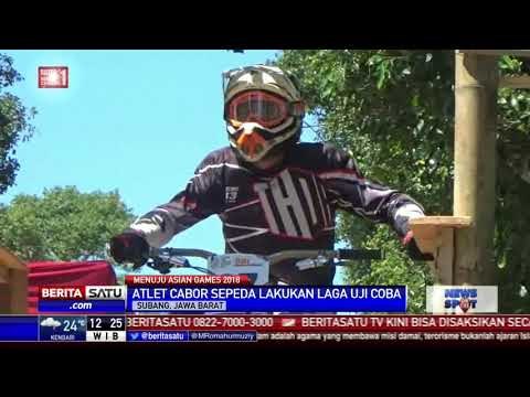 Atlet Balap Sepeda Lakukan Laga Uji Coba di Subang