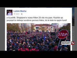 Report TV - Ndalimi i protestuesve të PD në kufi, Basha: Shenja frike