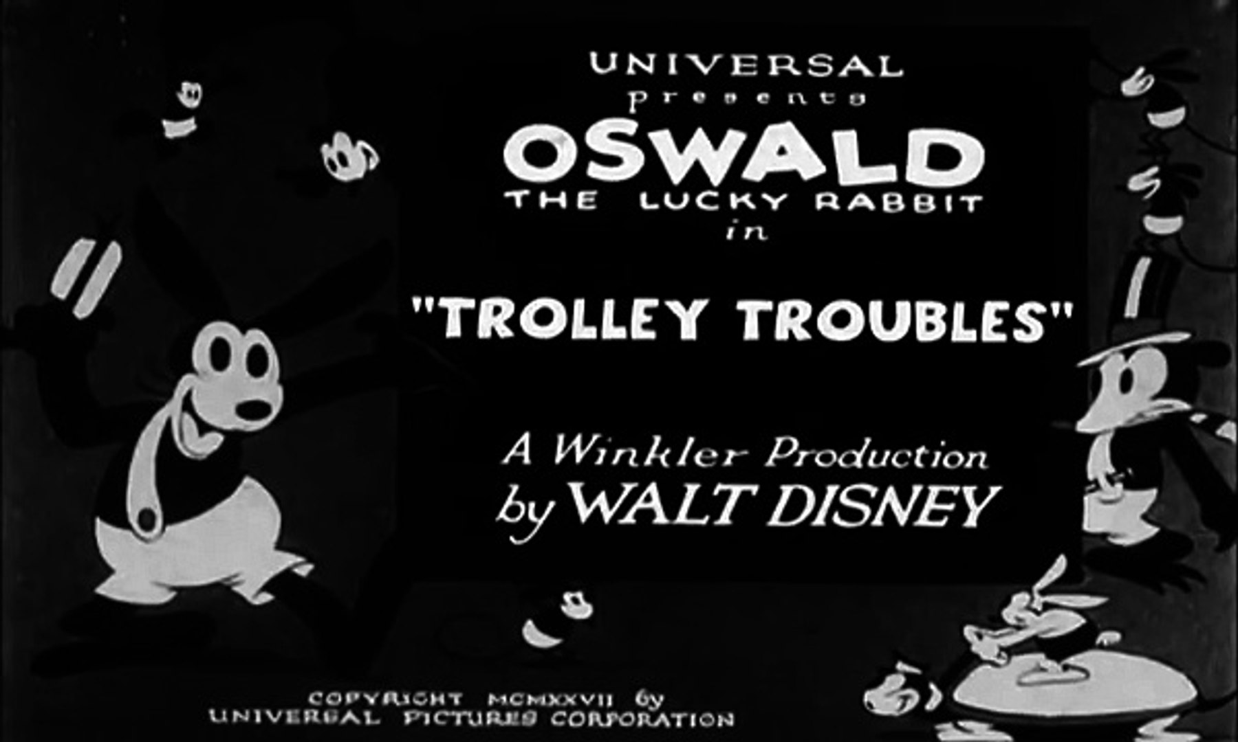 Oswald the Lucky Rabbit Trolley Troubles 1927