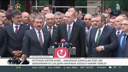 Cumhurbaşkanı Erdoğan ve Destici görüşmesi