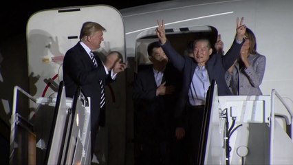 北 억류 미국인 3명 귀환...트럼프 "방북 가능" / YTN