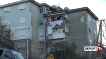 Report TV - Gjirokastër, rrëshqitja e dheut rrezikon një pallat, banorët alarmohen