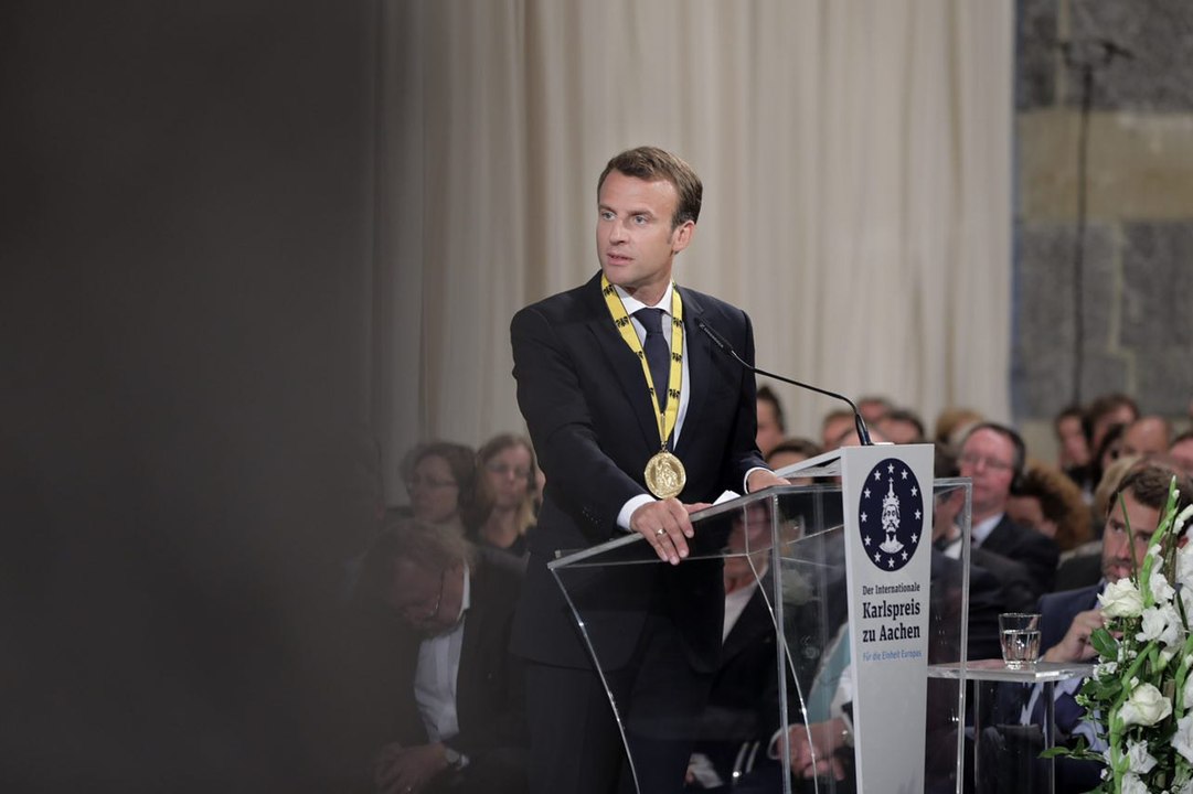 Discours du Président de la République, Emmanuel Macron lors de la cérémonie de remise du Prix Charlemagne à Aix-la-Chapelle