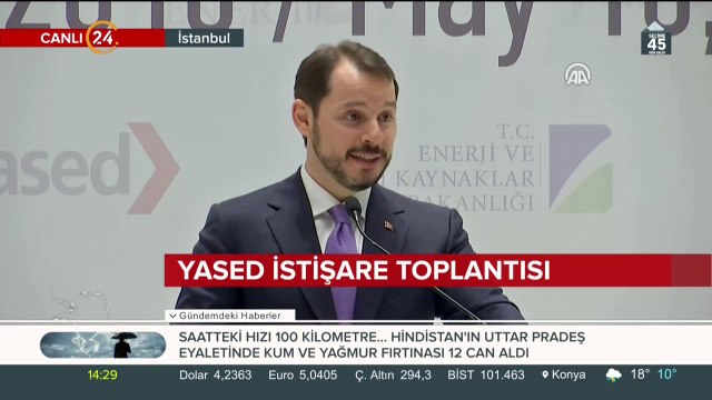 Enerji Bakanı Berat Albayrak konuşuyor