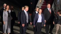 Trump recibe a los tres estadounidenses liberados por Pyongyang