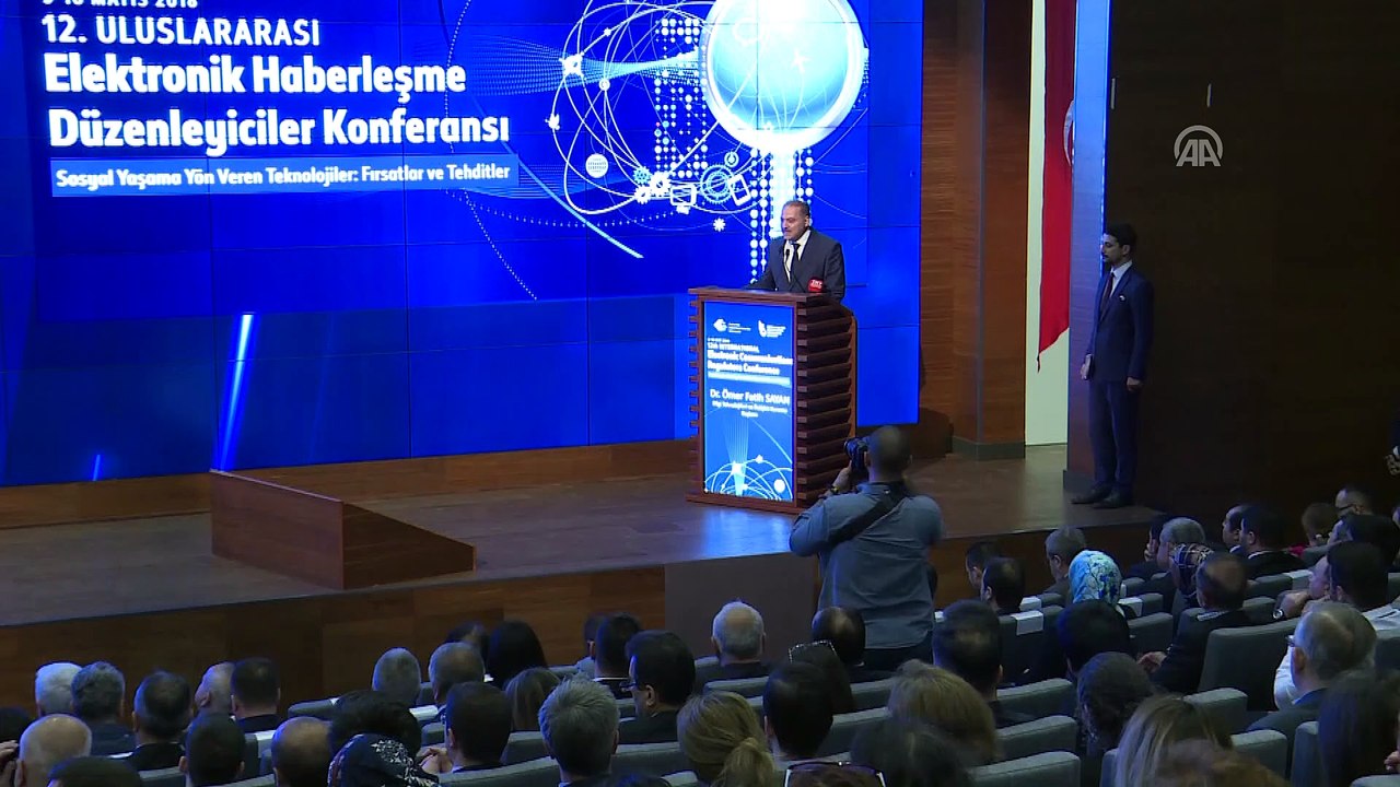12. Uluslararası Elektronik Haberleşme Düzenleyiciler Konferansı - BTK Başkanı Sayan (1) - ANKARA