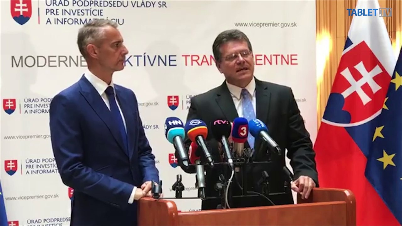 ZÁZNAM: TK podpredsedu vlády SR pre investície a informatizáciu R. Rašiho  a podpredsedu EK M. Šefčoviča