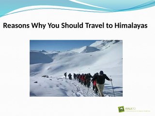 Reasons Why You Should Travel to Himalayas