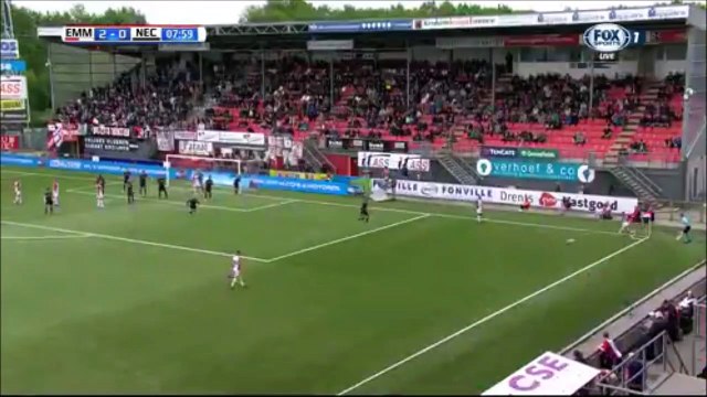 2-0 Nick Bakker Goal Holland Eerste Divisie Nacompetitie R2 - 10.05.2018 FC Emmen 2-0 NEC Nijmegen