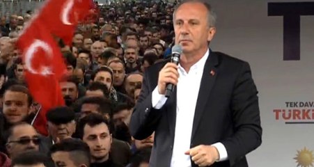İnce, Erdoğan ile Girdiği Türk Bayrağı Diyaloğunu Hakkari Mitinginde Anlattı