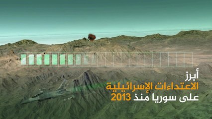 أبرز الاعتداءات الإسرائيلية على سوريا منذ 2013