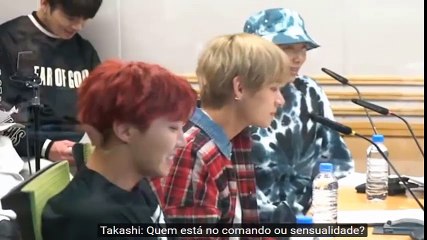 [Eng Es PT Sub] BTS - Trendy Angel makes them do SEXY VOICE on Japanese Radio..What have they done..